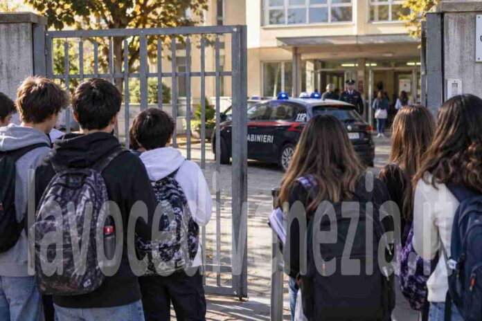 Carabinieri a scuola (foto da archivio)